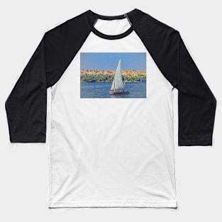 Egyptian Felucca On The Nile Baseball T-Shirt